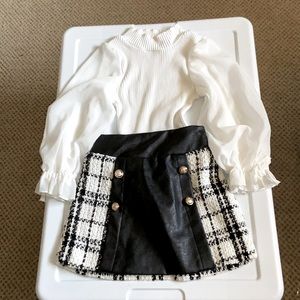 Top and skirt